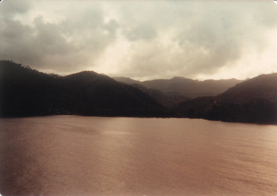 Clouds; Mountains; Ocean